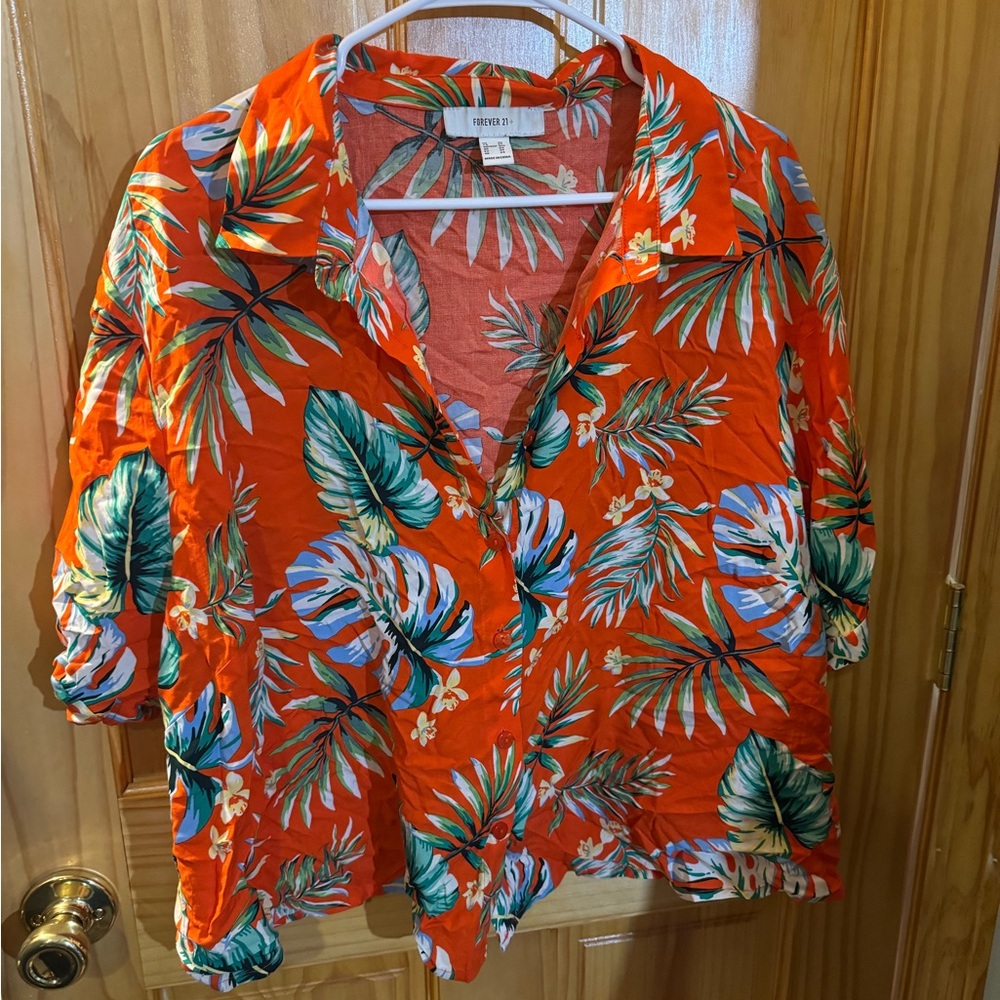 Crop Hawaiian Top